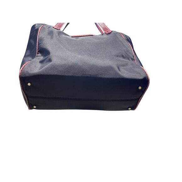 Kate Spade Tote Black Red Croc Embossed Y2K Work Career Travel Large Bag Preppy - Picture 2 of 13